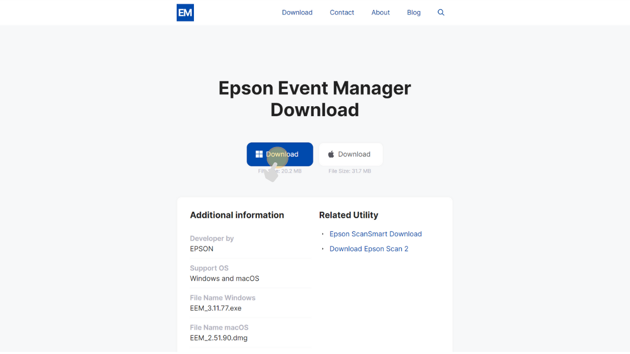 Epson Event Manager Download for Windows
