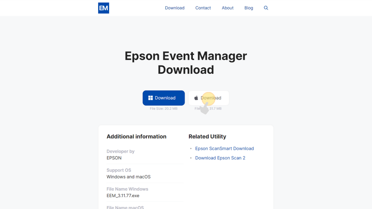 Epson Event Manager Download for macOS